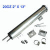 2" x 13" Polished Stainless Steel Radiator Overflow Tank Catch Can 20 OZ
