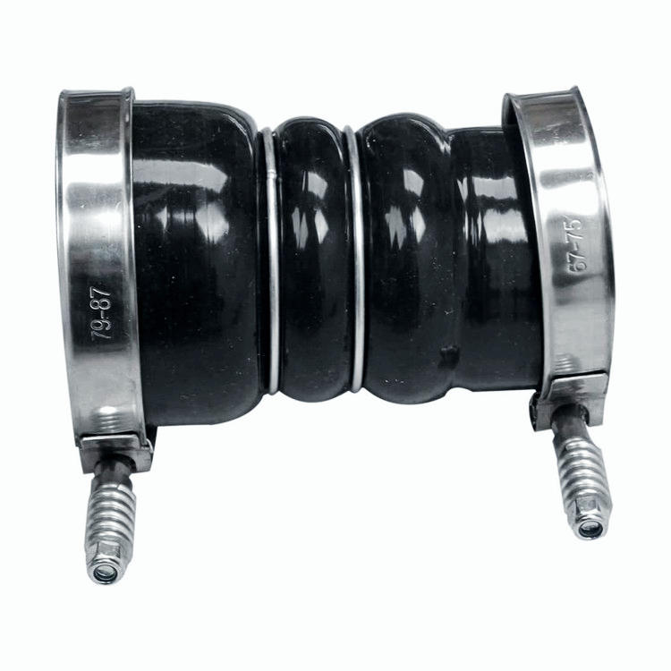 Hot Side Intercooler Pipe And Boot Kit For 04.5-10 GMC Chevy Duramax 6.6 Diesel