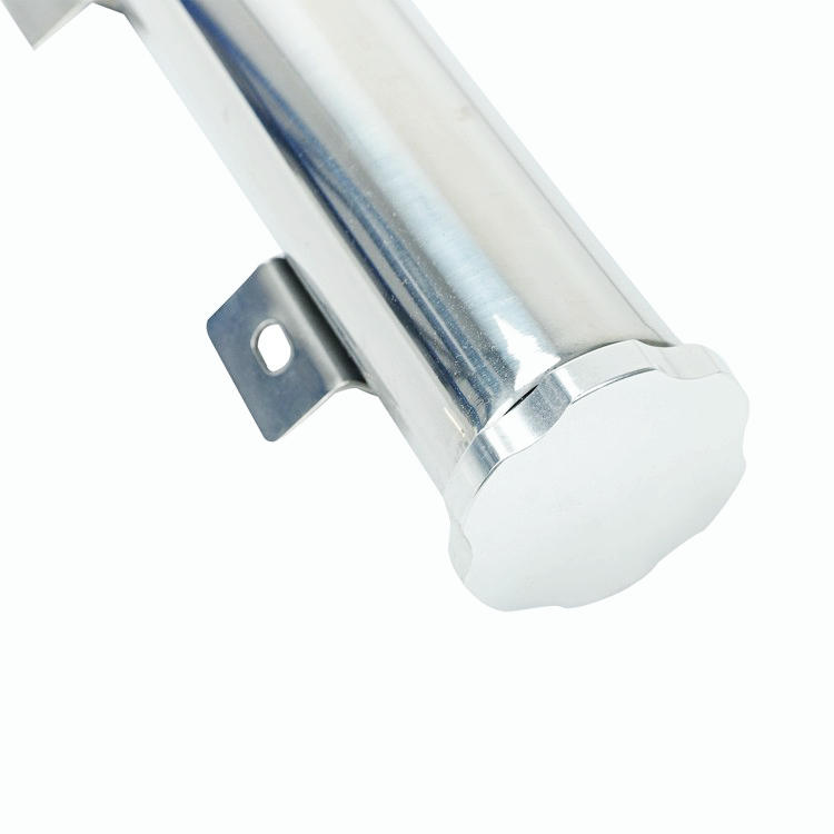 New Brand 2"x10" Polished Stainless Steel 20OZ Radiator Over Flow Tank Universal