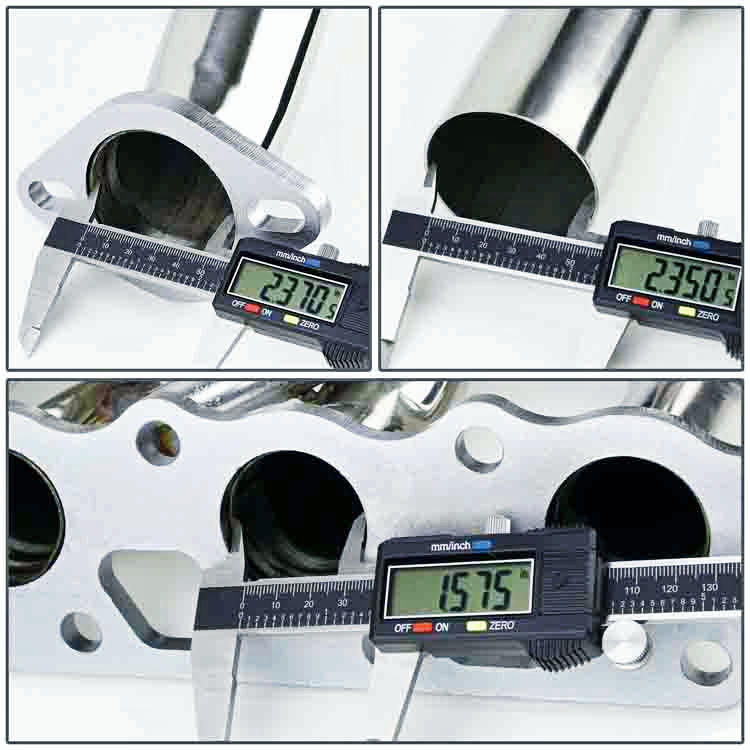 Metallic Stainless Steel Exhaust Header For 00-04 Ford Focus ZX3/ZX5 2.0L