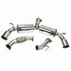 Dual Burnt Tip Muffler Catback Exhaust System For 91-95 MR2 Turbo 2.0L SW20 4.5''