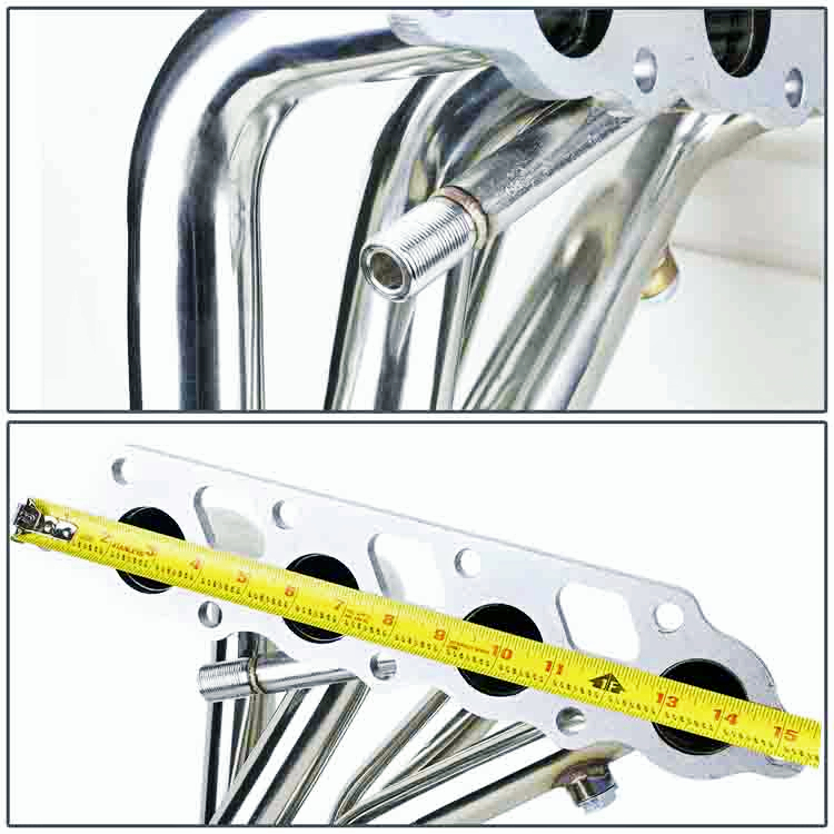 Metallic Stainless Steel Exhaust Header For 00-04 Ford Focus ZX3/ZX5 2.0L