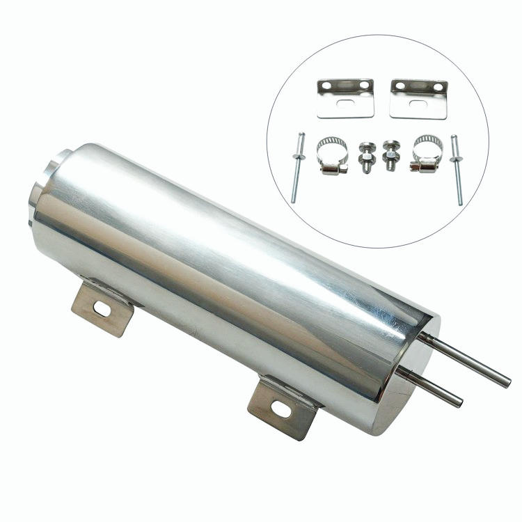 3" x 9" Polished Stainless Steel Radiator Overflow Tank Catch NEW