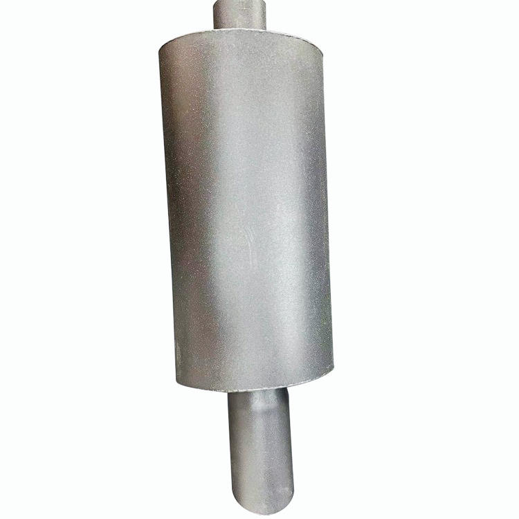 3" Slant Tip Black T-304 Racing Weld On Exhaust Muffler 2.5" Inlet Universal 1