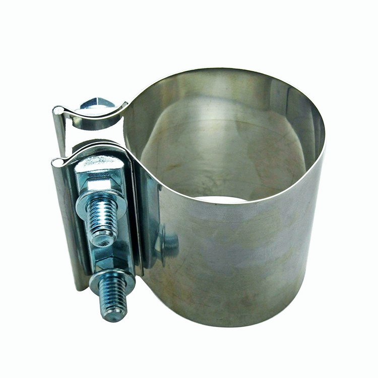  2 1/4" 2.25" Stainless Steel Butt Joint Band Exhaust Clamp Sleeve Coupler