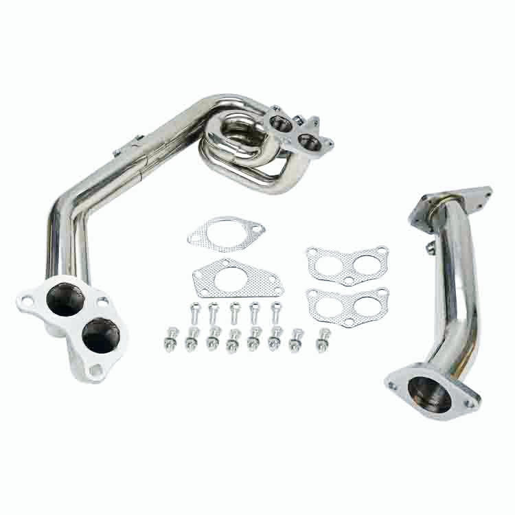For 08-17 Subaru Impreza Wrx/Sti Ej25 2pc Manifold Header+Up-Pipe/Uppipe/Exhaust
