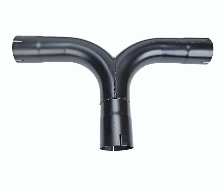 Universal 5" Black Turbo Dual Smoker Diesel Exhaust Stack T Pipe System Kit Ford