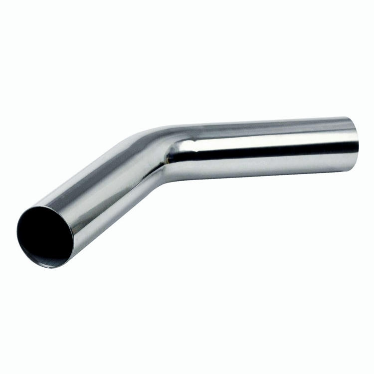 T-304 S/S 45 Degree Stainless Steel Exhaust Pipe Tubing OD:2.5''/63mm 2 Ft long
