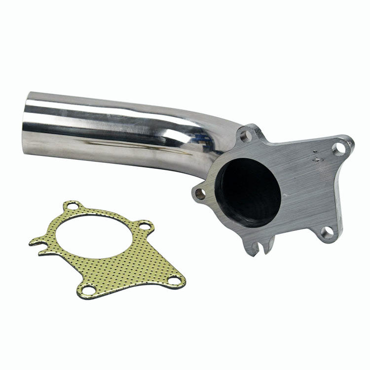 90 Degree Stainless Steel 2.5" T3/T4 + Gasket Universal