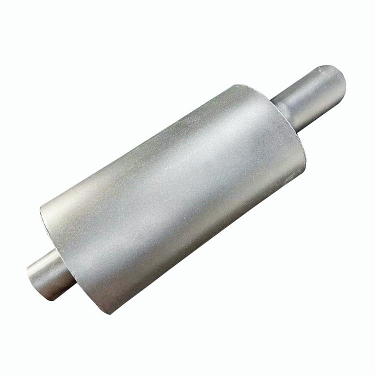 3" Slant Tip Black T-304 Racing Weld On Exhaust Muffler 2.5" Inlet Universal 1