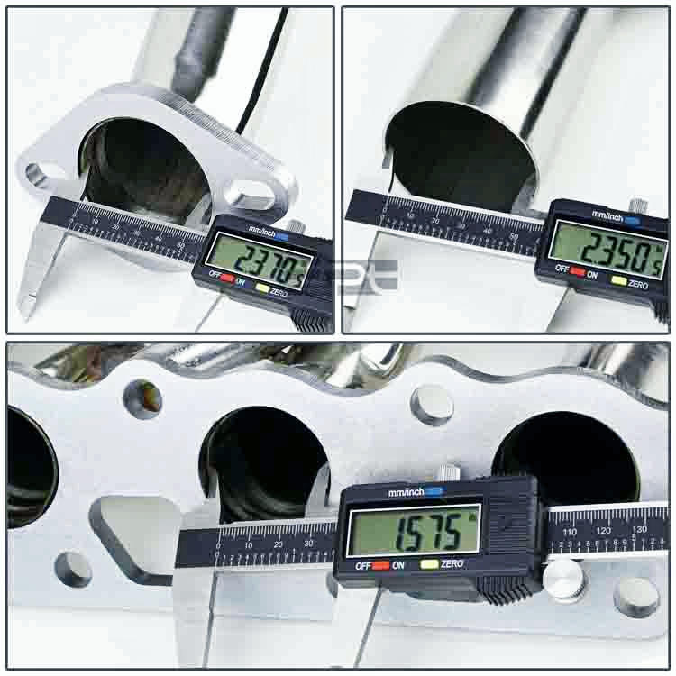 Metallic Stainless Steel Exhaust Header For 00-04 Ford Focus ZX3/ZX5 2.0L