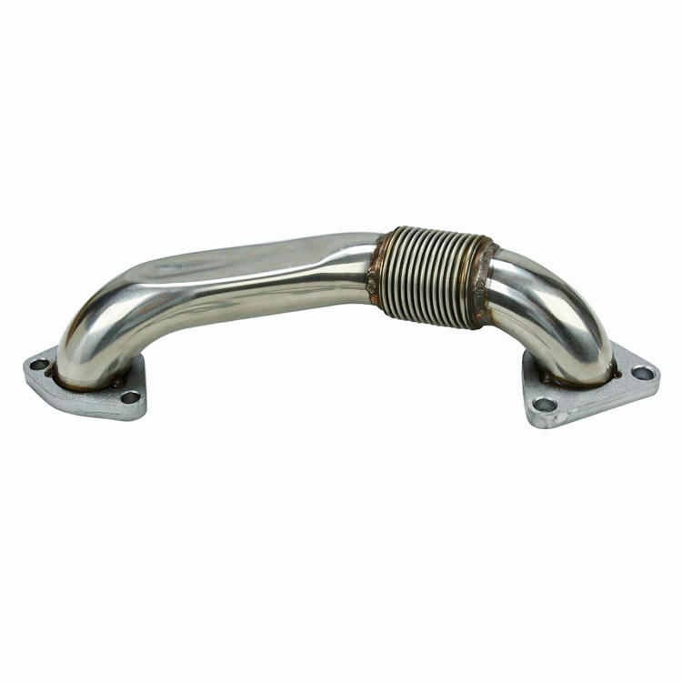 For LB7 LLY LBZ LMM LML 6.6L Duramax Bolt On Passenger Side Up-Pipe w/ Gaskets.