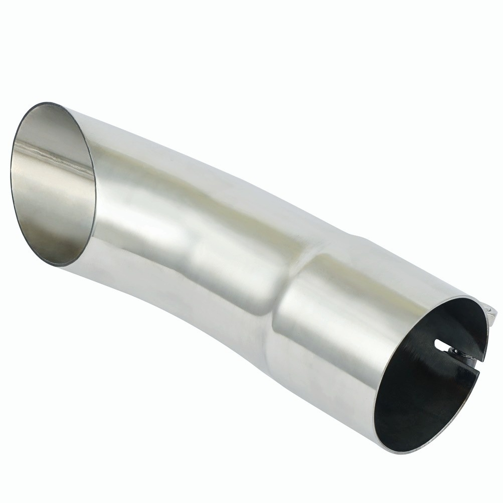2.5" Inlet 2.5" Outlet 9in Long Bolt on Turn Down Exhaust Pipe Tip Angle Cut SS