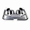 UNIVERSAL 8PC 2.25" ALUMINUM FMIC INTERCOOLER PIPING+SILICONE HOSE+CLAMP SILVER