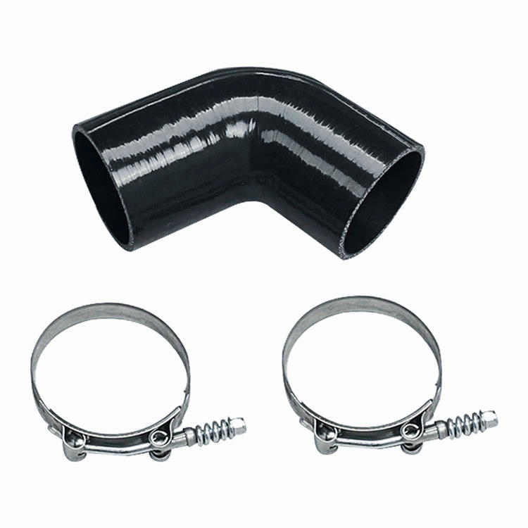 Hot Side Intercooler Pipe And Boot Kit For 04.5-10 GMC Chevy Duramax 6.6 Diesel