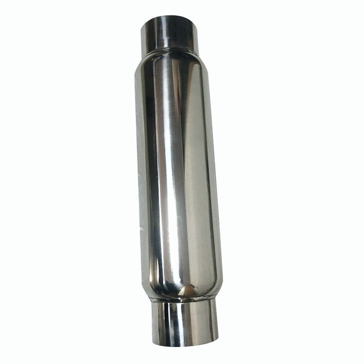 Universal 3" In/Out Exhaust Muffler / Resonator - Fiberglass 304 Stainless Steel