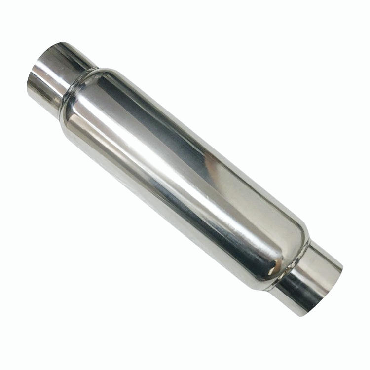 Universal 3" In/Out Exhaust Muffler / Resonator - Fiberglass 304 Stainless Steel