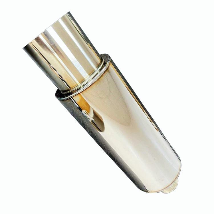 JDM 4" N1 Tip T304 Stainless Steel Exhaust Resonator Canister Muffler 2.5" Inlet