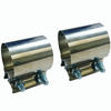  2 1/4" 2.25" Stainless Steel Butt Joint Band Exhaust Clamp Sleeve Coupler