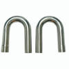 2pc 3" U 180 Degree SS Stainless Steel Exhaust Mandrel Bend Pipe Tube Tubing