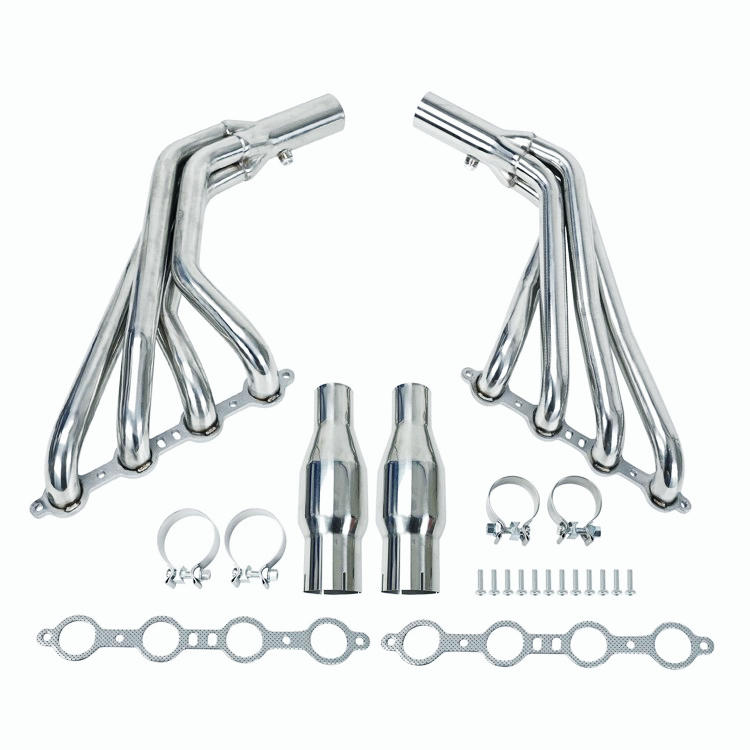  For 10-15 Camaro SS LS3 6.2 V8 Long Tube Stainless Header Exhaust Manifold
