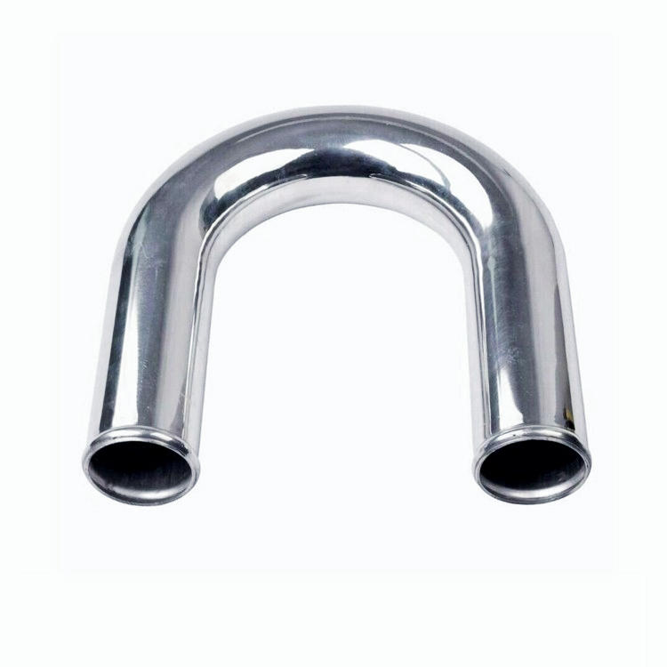 UNIVERSAL 8PC 2.25" ALUMINUM FMIC INTERCOOLER PIPING+SILICONE HOSE+CLAMP SILVER