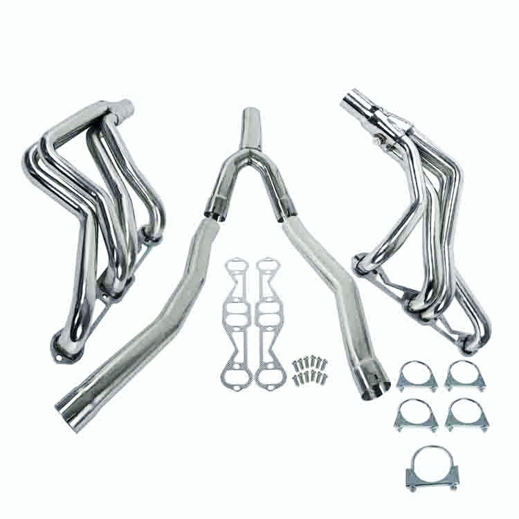 For 82-92 Camaro/Firebird SBC Auto Full Length Exhaust Header Manifold + Y-Pipe