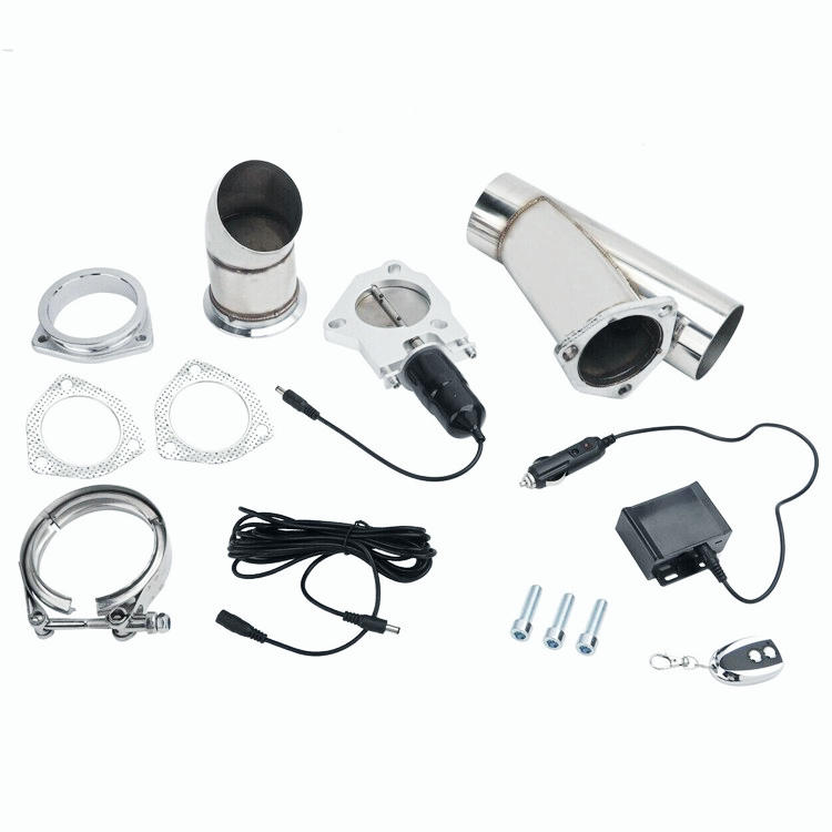 2.5" Mannal Electric Exhaust Catback Downpipe Cutout E-Cut Out Valve System