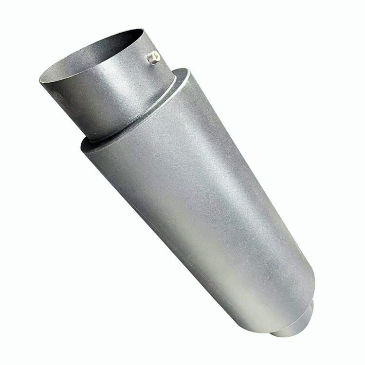 4" Fire Ball Tip 3" Inlet Black Stainless Racing Weld Exhaust Muffler+Silencer