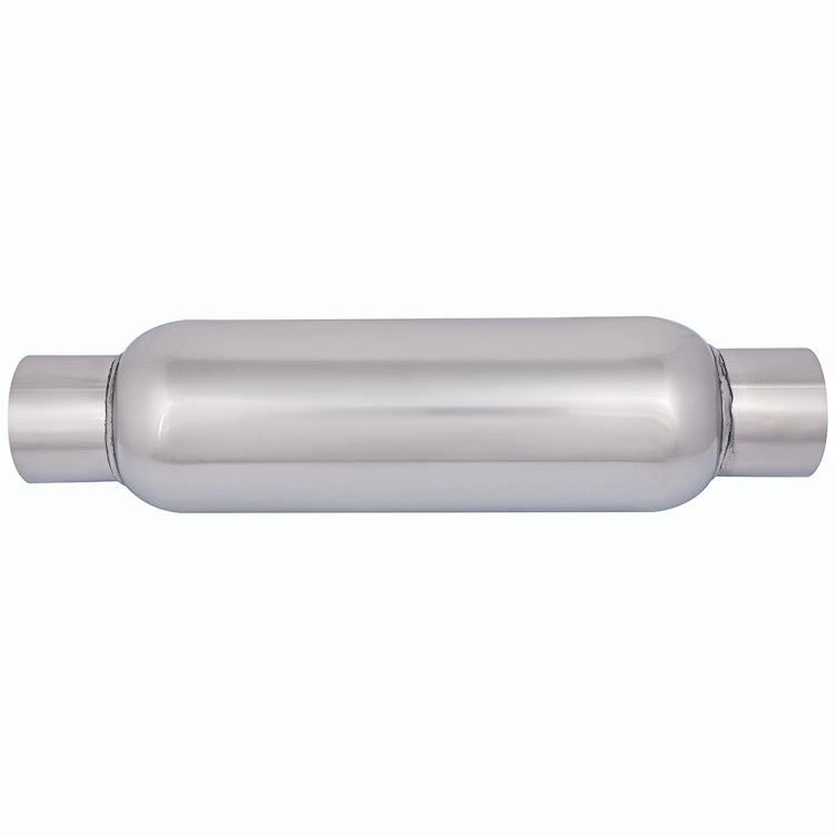 2.5" Performance Resonator, 2.5 inlet 16" Long Universal Muffler, Deep Tone