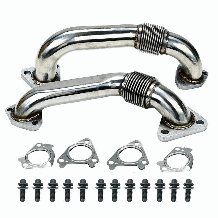 6.6L Duramax Heavy Duty Ugraded 304SS Up Pipes W/ Gaskets 01-16 GMC Chevy
