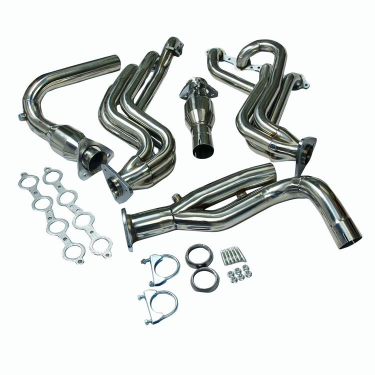 Exhaust Header For Gmc/Chevy Gmt800 v8 Engine Truck/Suv Stainless Manifold Header+y-Pipe+Gasket