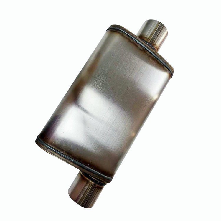 3" Center Inlet 3" Offset Outlet High Flow Performance Muffler Exhaust Silencer