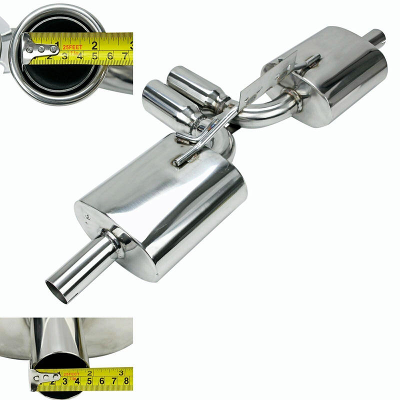 Stainless Steel Auto Exhaust Catback For Porsche 986 Boxster Base&S 2.5L 2.7L & 3.2L