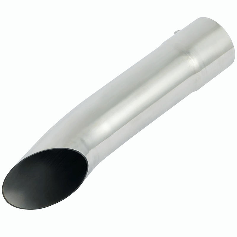 Bolt-on Exhaust Tip 2.5" Inlet/Outlet 12" Long Diesel Stainless Steel Turn Down
